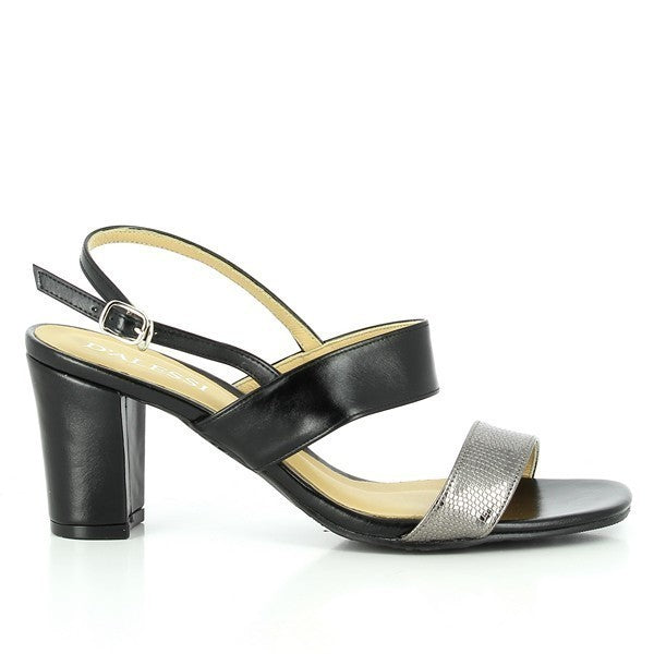 The side view of the Dalessi Distract Rose Gold Pumps highlights the elegant rose gold synthetic upper and a sleek 7.5 cm heel-platform, creating a refined silhouette.