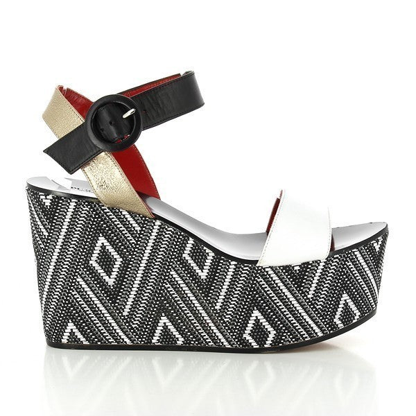 Pura Lopez AK253 WHITE-BLACK