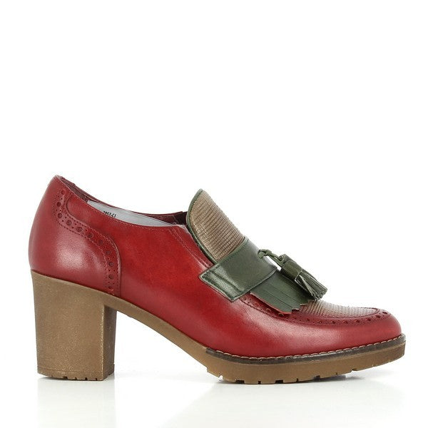 Torretti 7957-C1 RED-TAUPE-GREEN