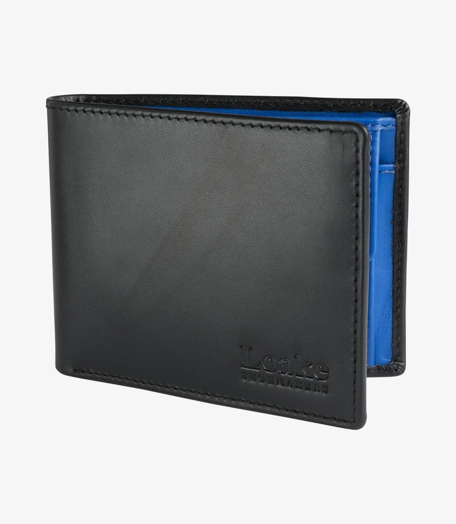 LOAKE BARCLAY BLACK LEATHER WALLET