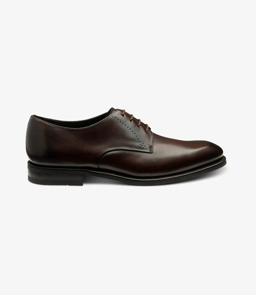 LOAKE GOSLING DARK BROWN DERBY RUBBER SOLE F-MEDIUM