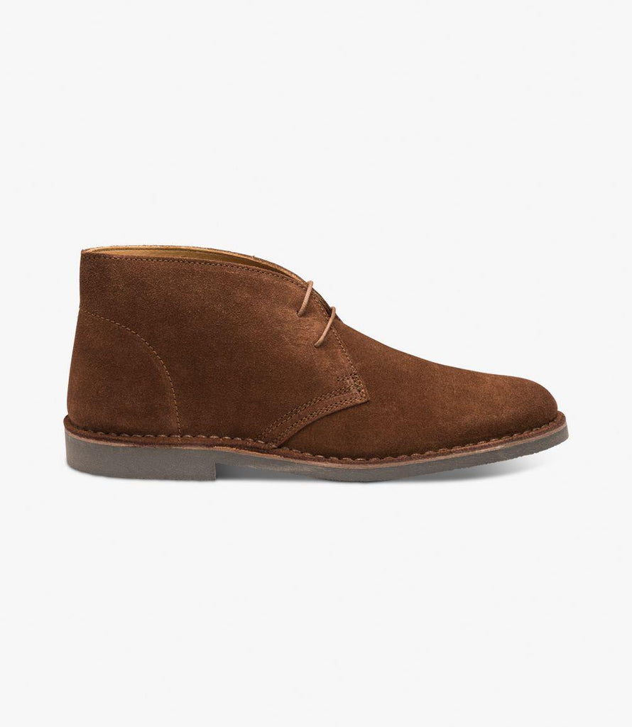 LOAKE SAHARA BROWN CHUKKA BOOT RUBBER SOLE F-MEDIUM
