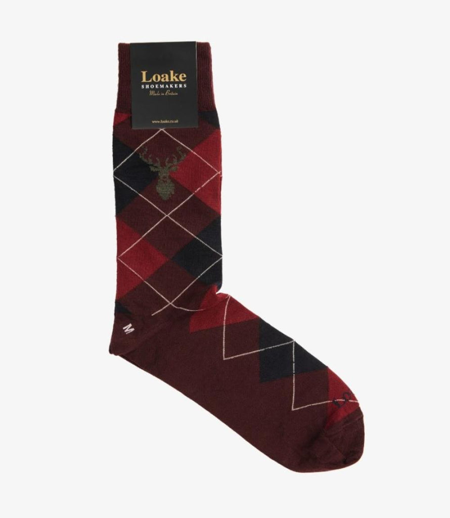 LOAKE ARGYLE PORT SOCKS