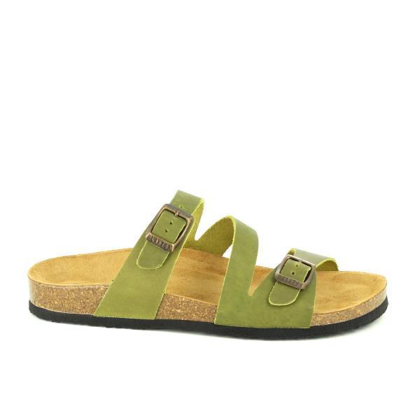 This image showcases the inner comfort of Plakton's 101210 Khaki-716 Multi-Strap Sandals. The natural leather lining, meticulously stitched, ensures a luxurious feel and breathability. An anatomically shaped footbed promises superior support, while the anti-bacterial properties maintain freshness. Crafted with precision in Spain, this internal view exemplifies the quality craftsmanship and attention to detail.