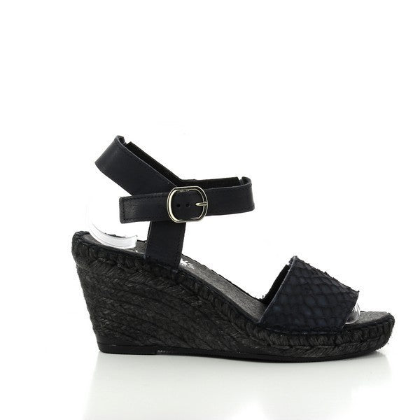 Calzanor 1831 Black Slingback Wedges – Eshoes Global